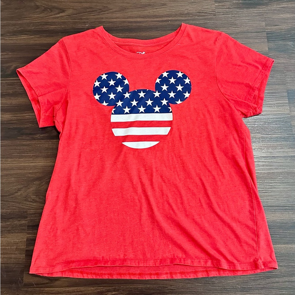 Disney Red White and Blue Mickey Mouse Tee